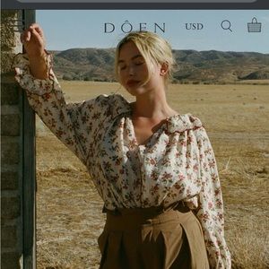 RARE Doen Adette top in Wildflower whisper M